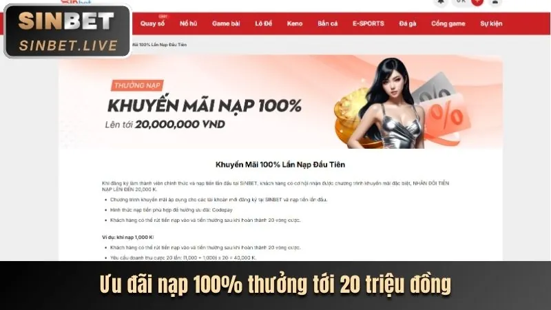 Hoàn trả thể thao hàng ngày vz88 khuyến mãi